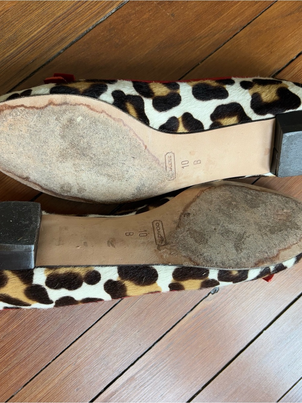 Y2k RARE Vintage Coach ocelot leopard flats - Picture 5 of 11